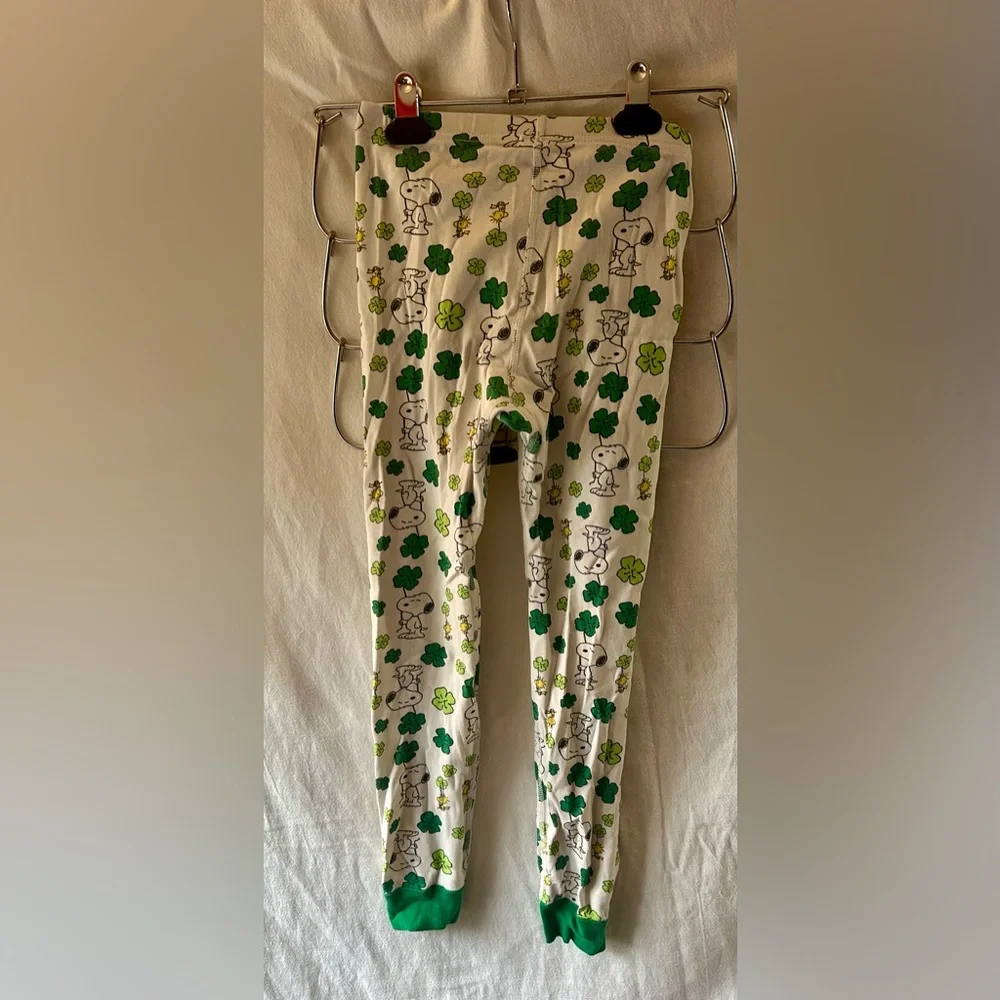 Peanuts Snoopy Woodstock Green Pajama Pants Shamrock St. Patrick’s Day 8